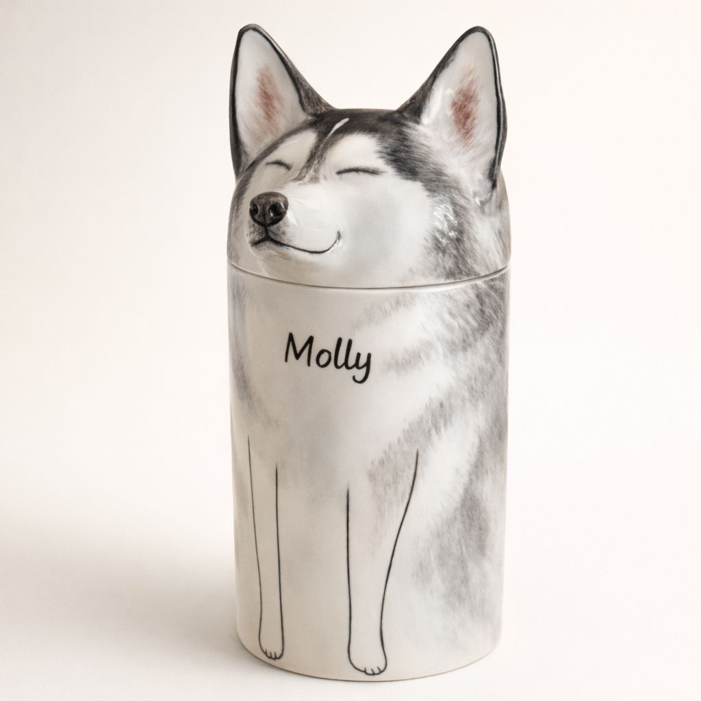 Molly — hand-sculpted ceramic memorial urn